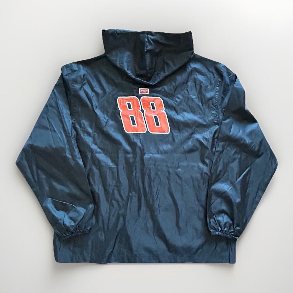 Chase Authentics Dale Earnhardt Jr Windbreaker Jacket Mens Large Black Nascar - Picture 9 of 13